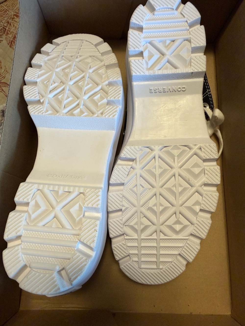 Converse Chuck All Star Lugged High Top Platform Sneakers in Black and White. - Picture 7 of 7